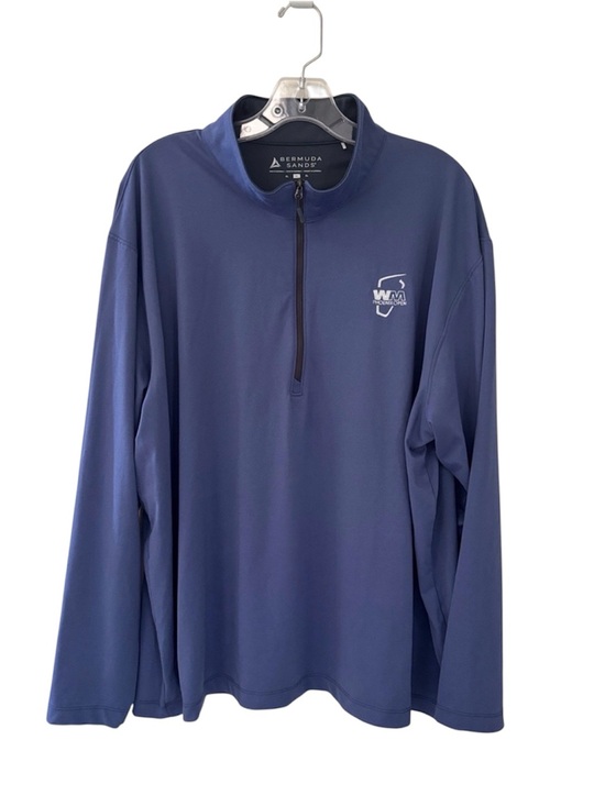 Bermuda Sands Blue Waste Management Phoenix Open 1/2 Zip Pullover Golf Jacket